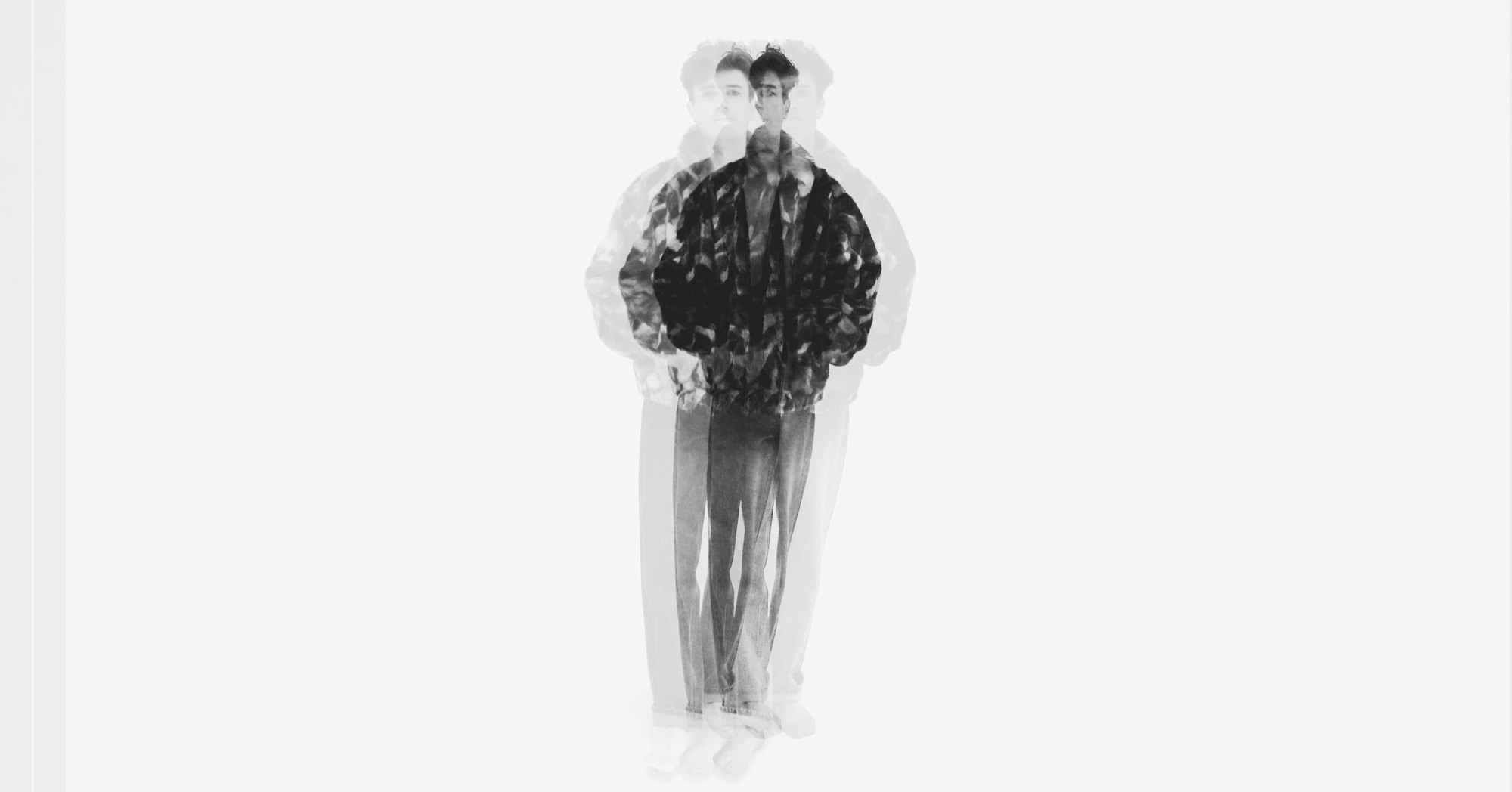 Olly Shelton, multiple-exposure portrait